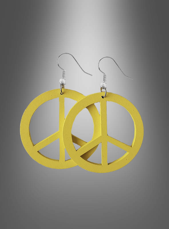 Peace Ohrringe aus Holz