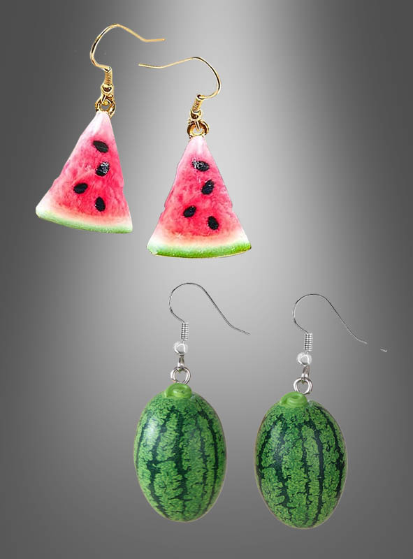 Earrings Watermelon Slice or whole Fruit