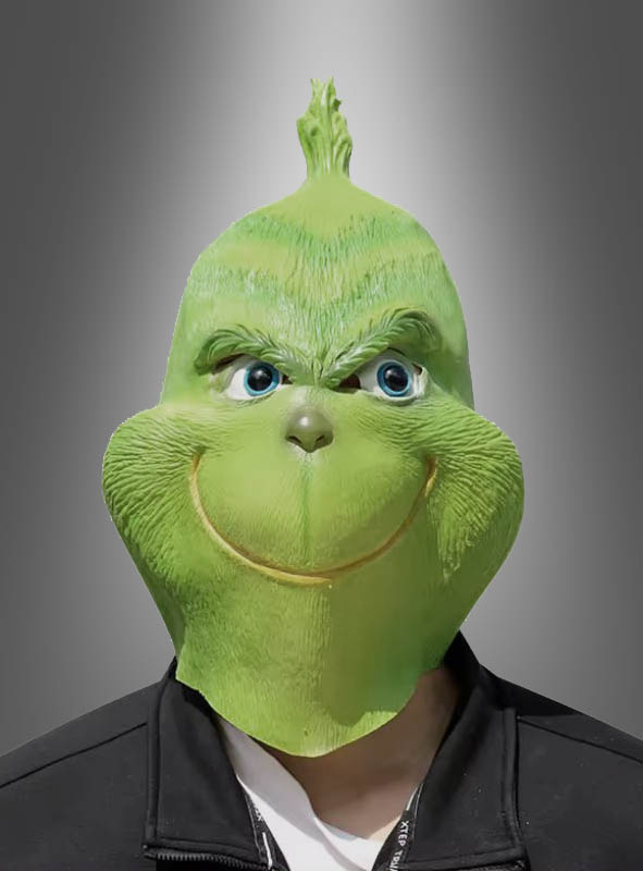Monster Vollmaske grün aus Latex