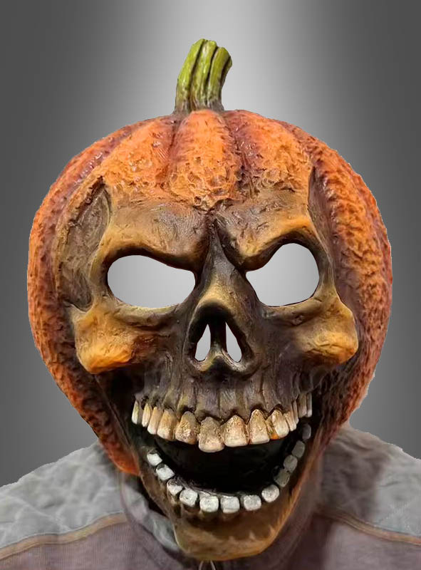 Laughing latex pumpkin mask