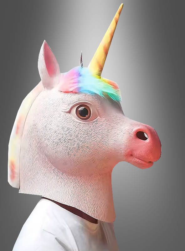Unicorn latex mask carnival