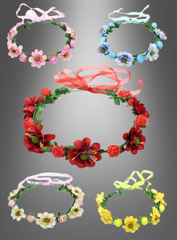 Hippie oder Elfen Blumen Haarkranz