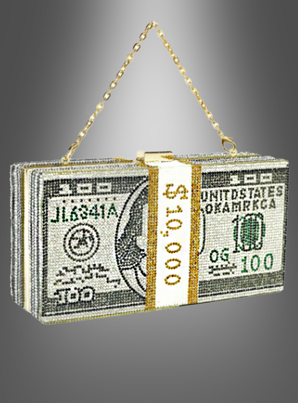 Dollar handbag bundle of banknotes