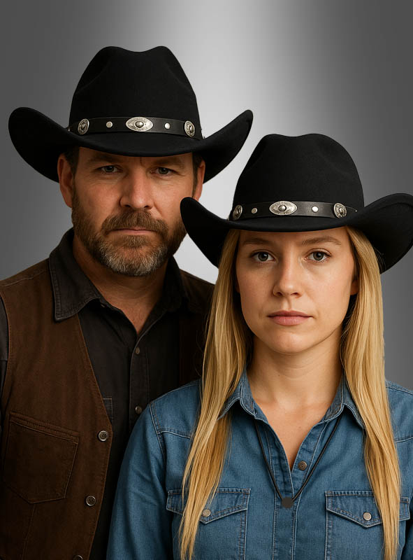 Deluxe black Cowboy Hat