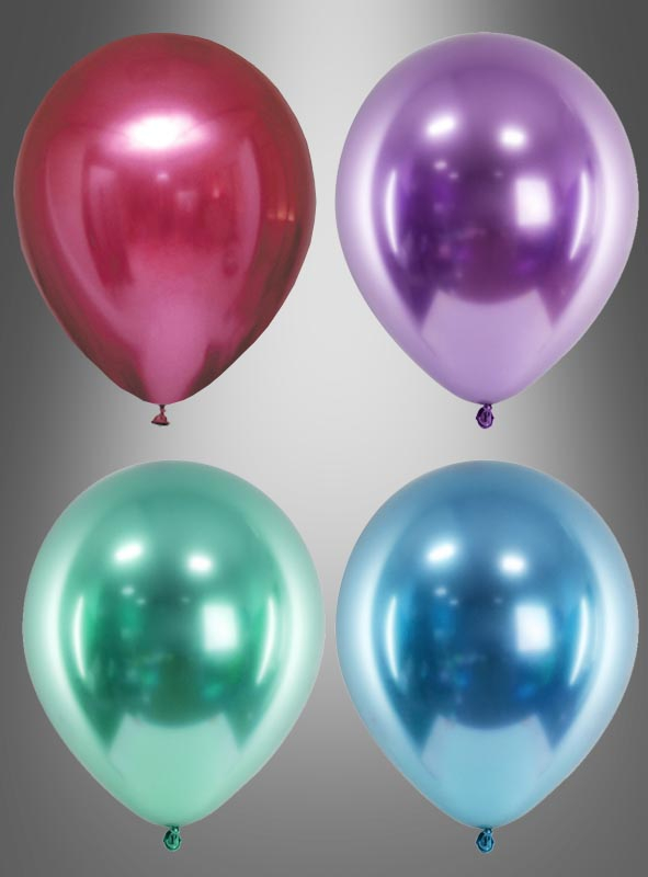 Glossy Ballons crome Partydeko
