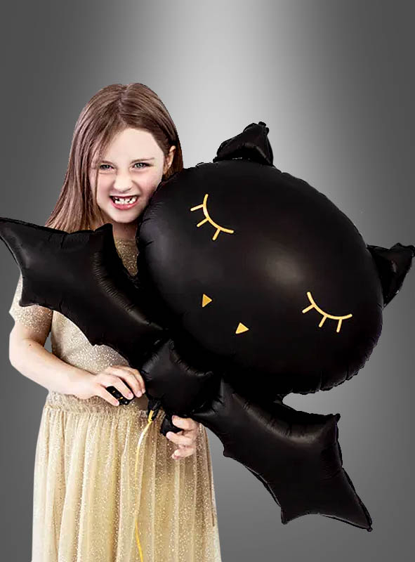 Große Fledermaus Deko Folienballon 80x52cm