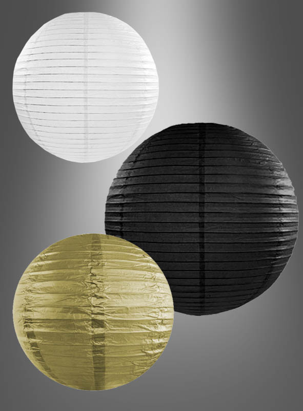 Papierlampions in edlen Farben 20-45cm