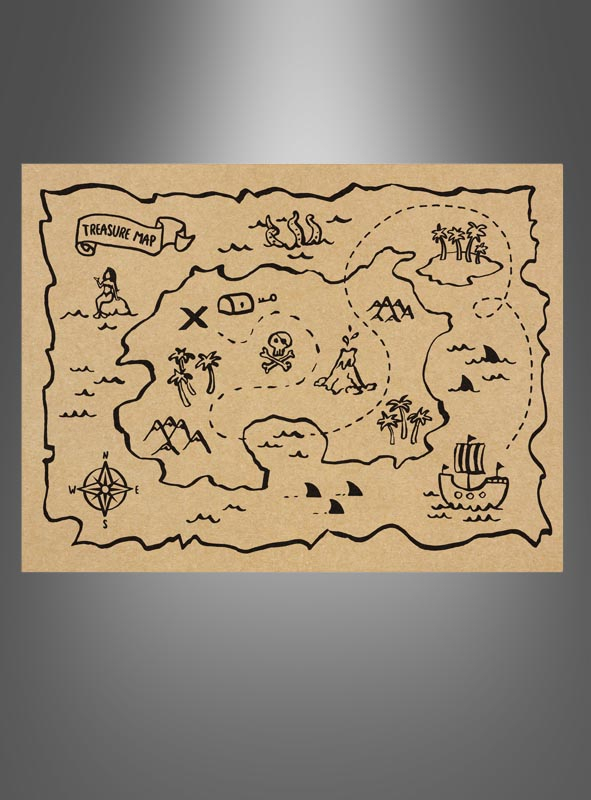 Paper placemats Pirates Party 6 pcs
