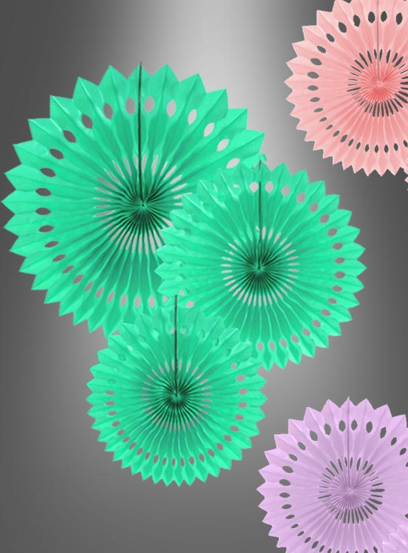 3 Party Tissue Fan Pastel