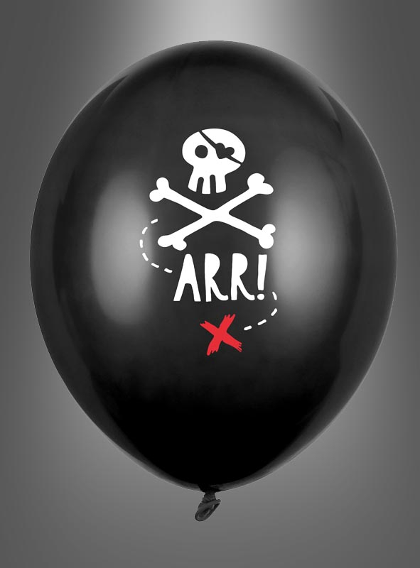 Black Latex Balloons Pirates