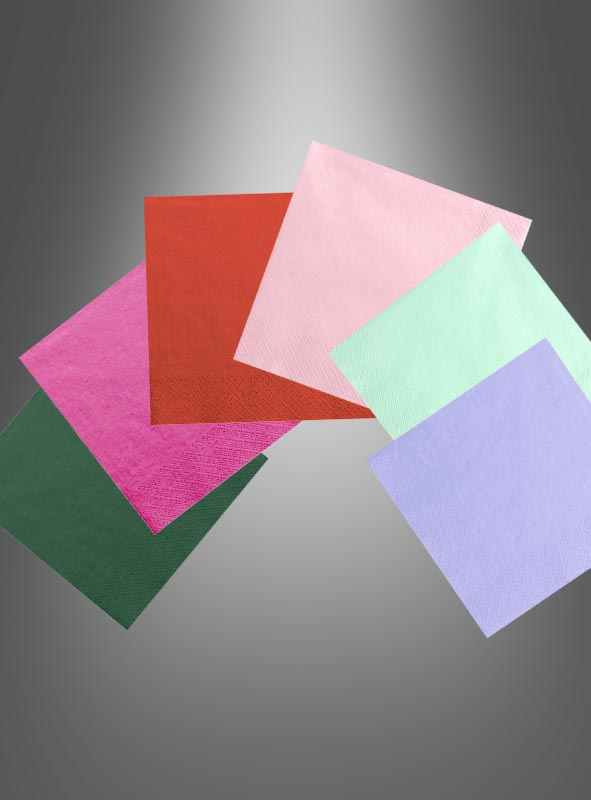 Party napkin unicoloured