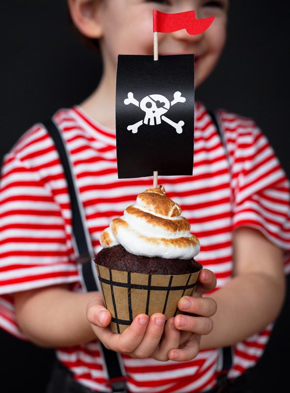 Cupcake Kit Pirates 6 pcs