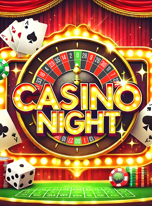 Casino Night Fabric Wall Decoration 185x190cm