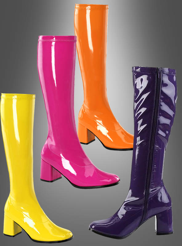 colorful leather boots