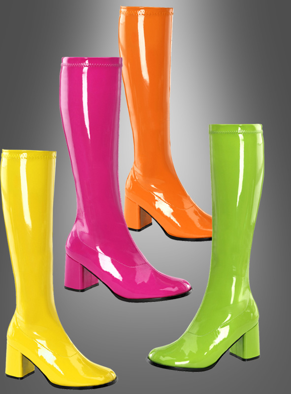 colorful leather boots