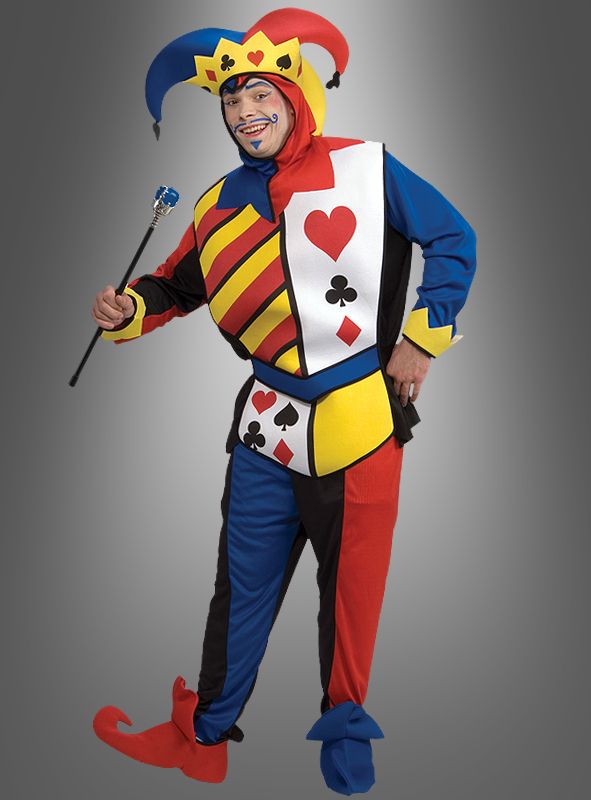 Narr Kostüm für Herren Karneval Fasching Hoffnarr Mittelalter Spaßmacher Clown