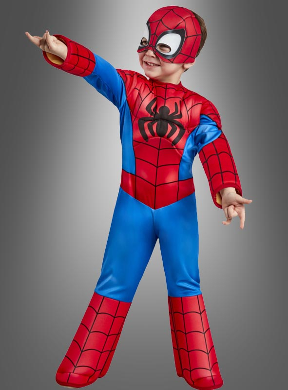 Superheld Spiderman Cosplay Party Kostüm Jumpsuit Maske Kinder Jungen Halloween 