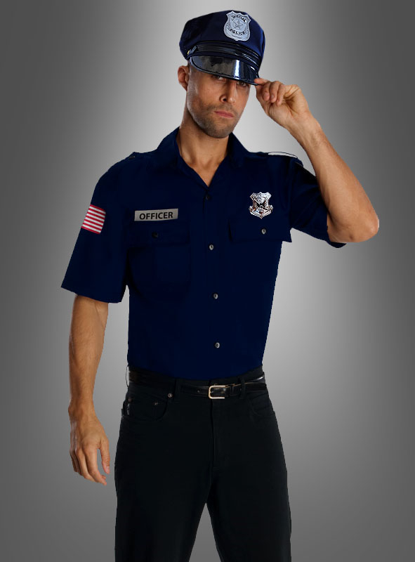 Kostüm XL NEU US POLICE UNIFORM COP M 2XL HEMD GR: S L Police Polizei 