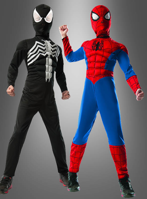 Spiderman Rot Schwarz Wendekostum Fur Kinder