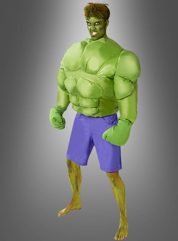 Aufblasbares Hulk Kostüm für Herren