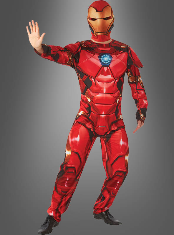 Iron Man Adult Costume with Fabric Mask