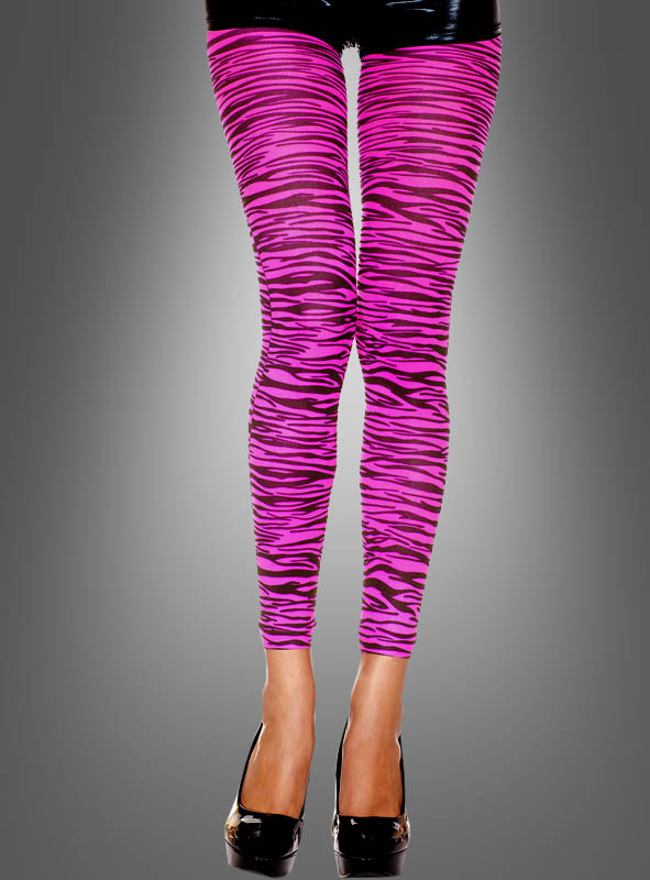 Pink zebra leggings online