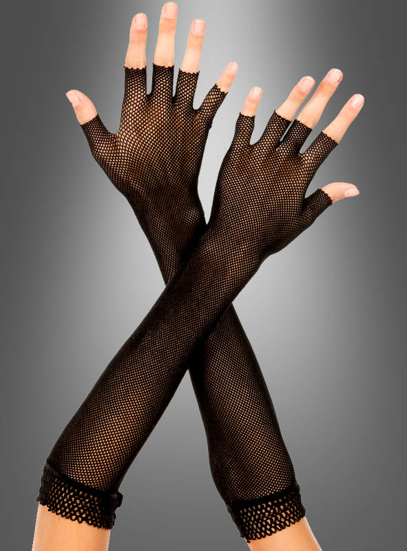 Fingerless Fishnet Gloves