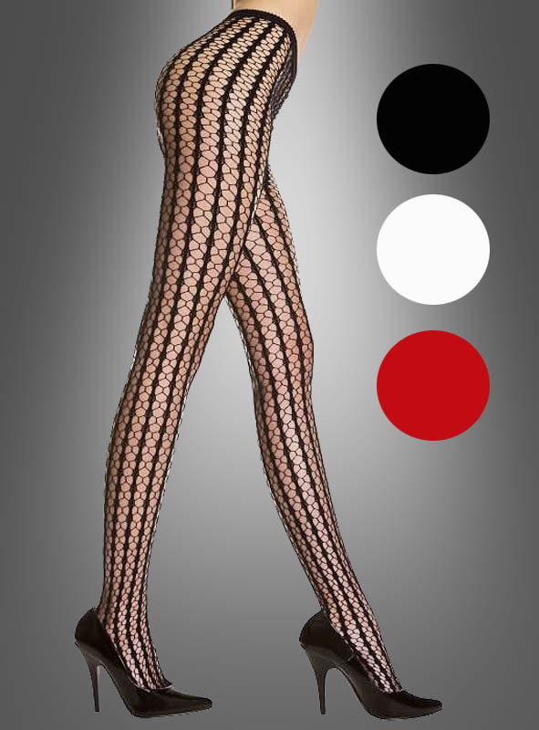 Seamless striped crochet pantyhose - one size