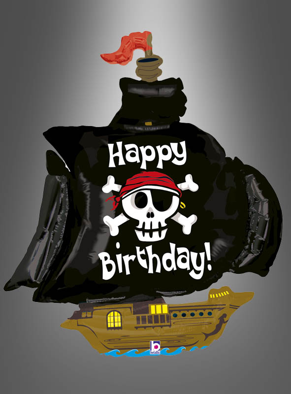 Piratenschiff 117 cm Deko Folienballon Geburtstag