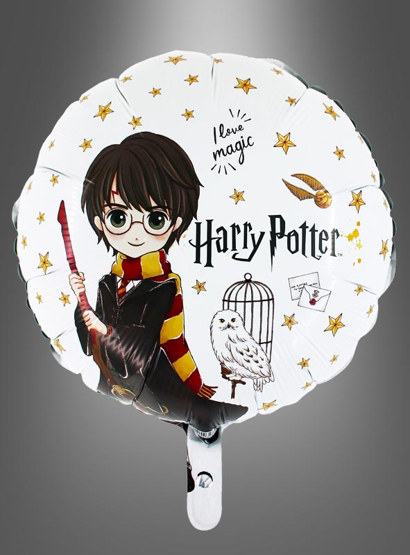 Harry Potter Folienballon mit Hedwig rund 45 cm