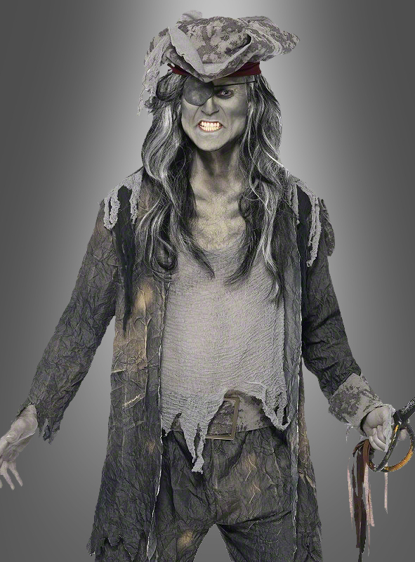 Zombie Geister Piratin Kostüm Damen Zombiekostüm Piratinkostüm Halloween M 40/42 