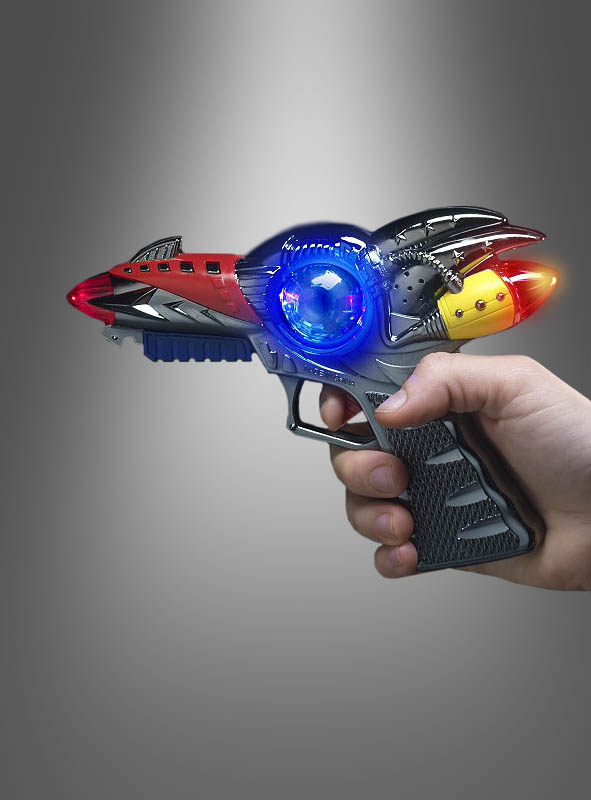 tevenger Kinder Spielzeug Pistole Laserpistole Licht Sound Gun schwarz silber 