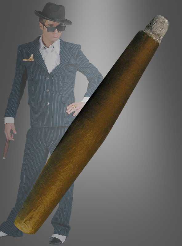Riesen Zigarre Scherzartikel 22cm Mundstück Mafia Qualm Kuba Chamions Sieg vorn 