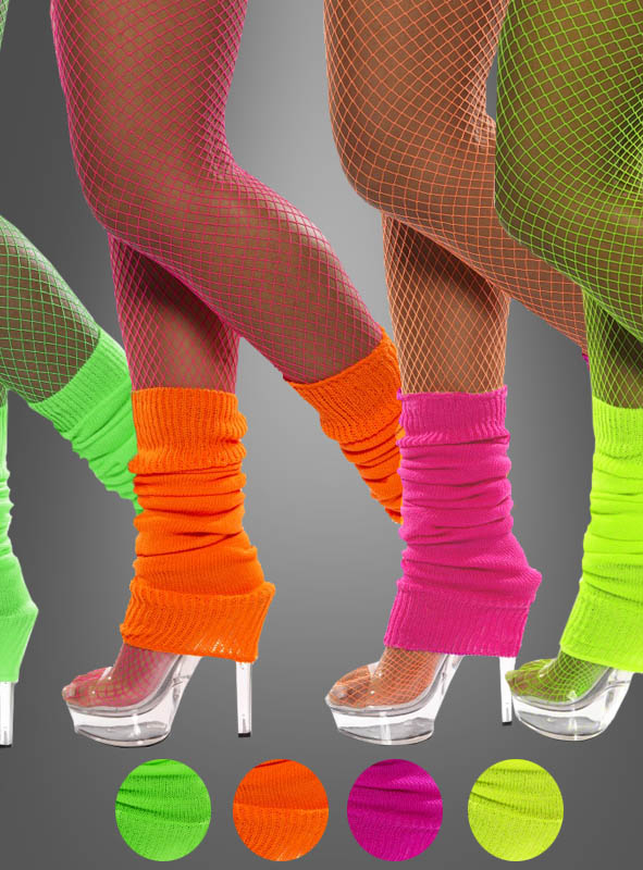 Legwarmers neon 80s buyable at » Kostümpalast.de