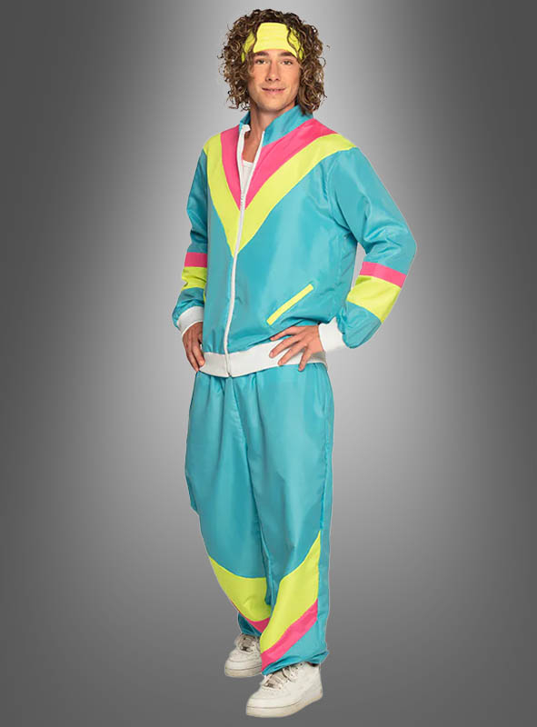 80s Neon Tracksuit blue