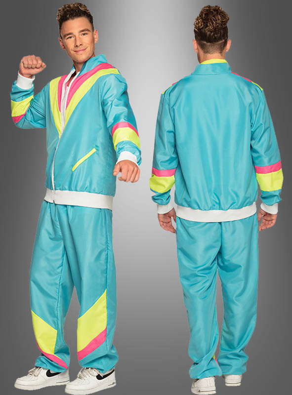 80s Neon Tracksuit blue
