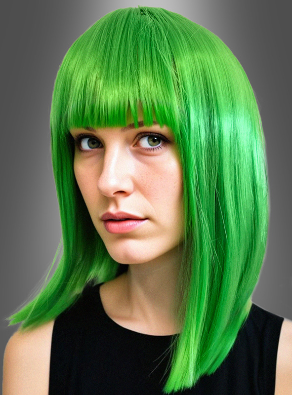 Lola Wig Pageboy Cut green