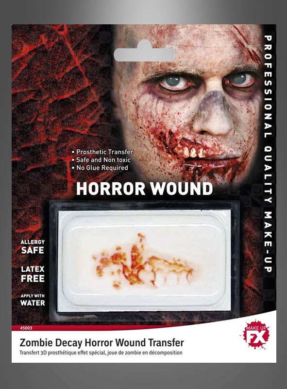 Horror Wound FX ripped Lip