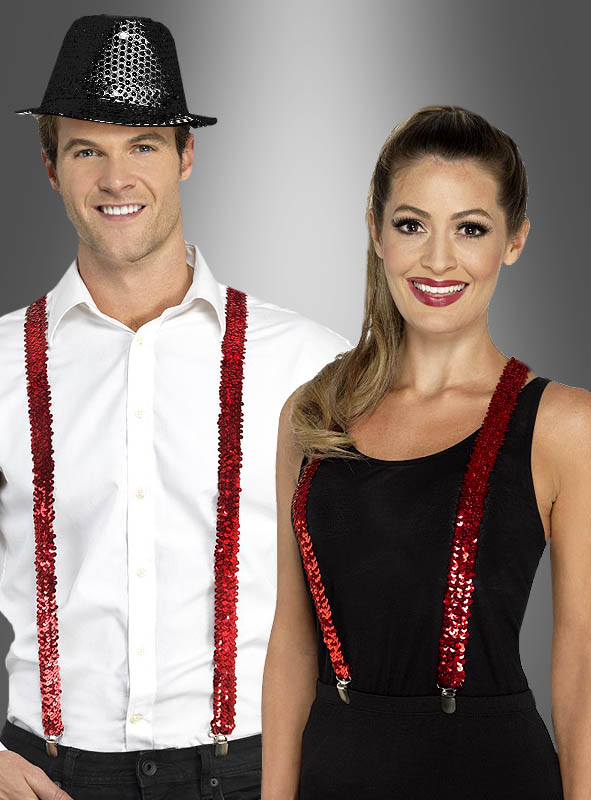 Red Sequin Braces