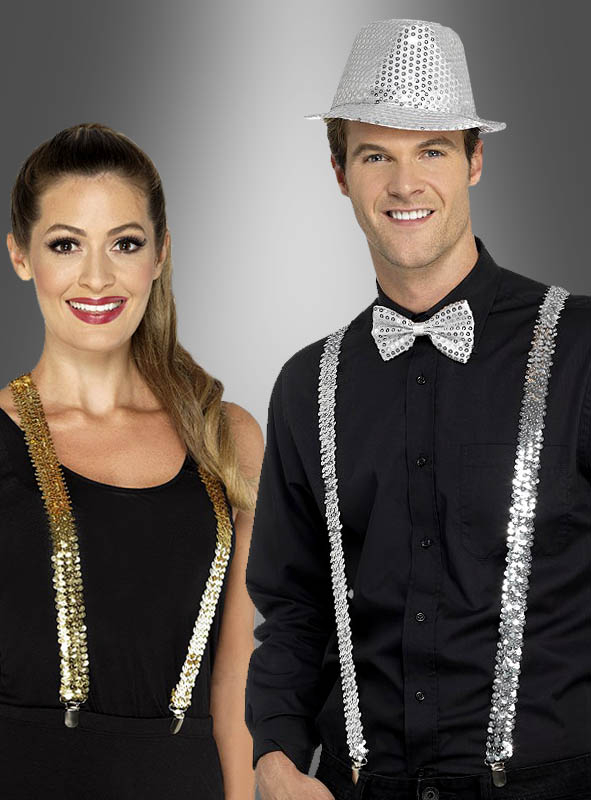 Sequin Braces gold or silver