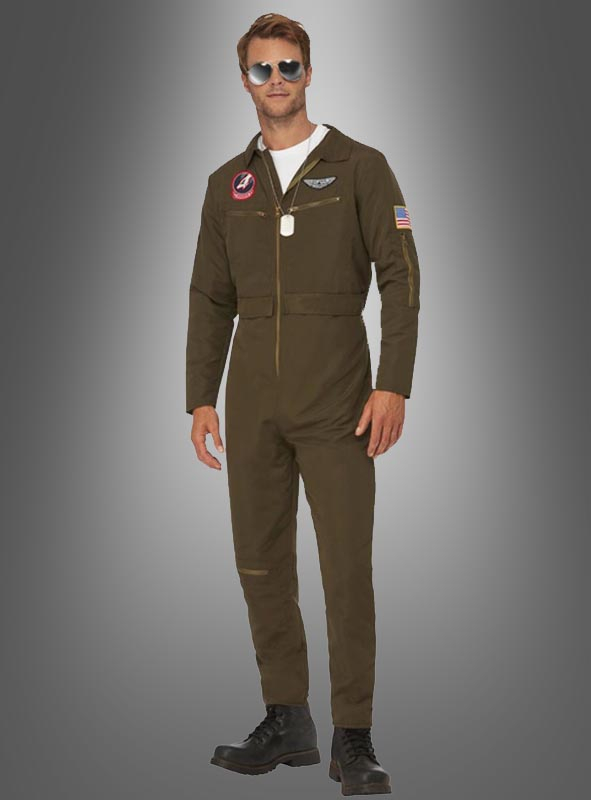 Top Gun Kostüm Pilot mit Namenschild