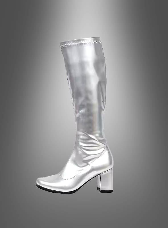 Silver Disco Boots
