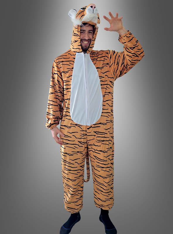 Deluxe Tiger Kostüm aus Plüsch