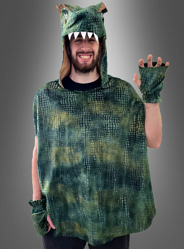 Dino T-Rex Poncho Costume Adult