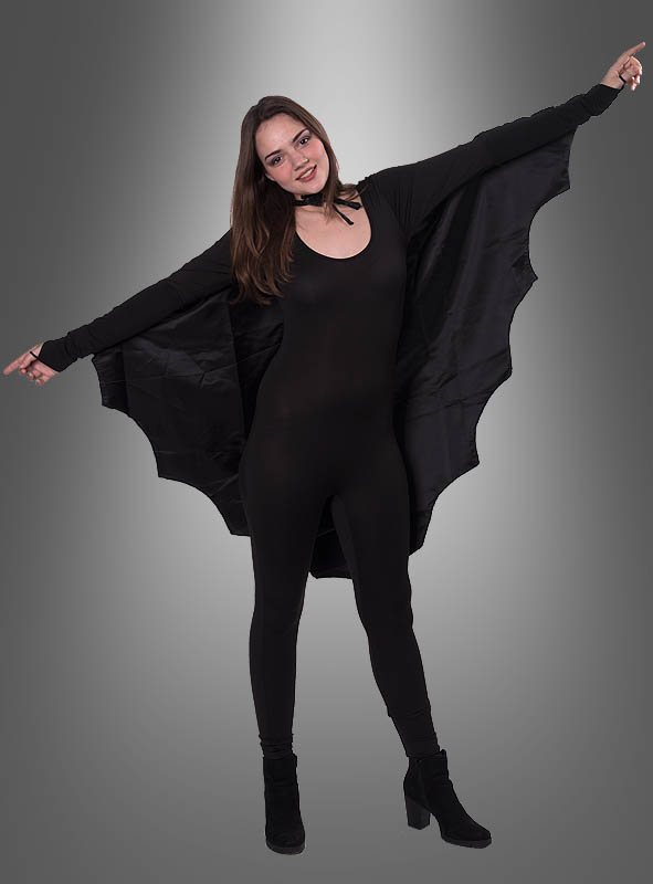 4-tlg tolles Fledermaus Kostüm-Set Halloween  schwarz Tiara Stab Flügel Tutu