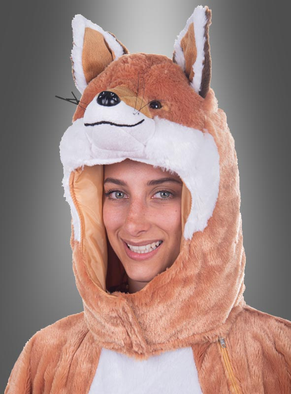 Plush Fox Head with Tail  Unisex washable