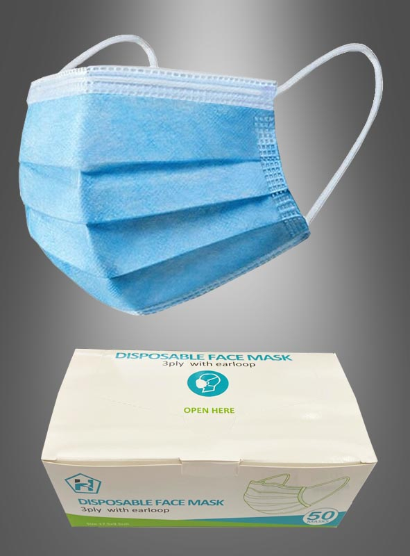 50 x Single-use Surgical Mask for Adults