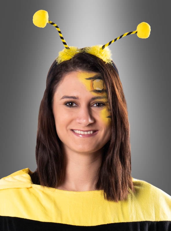 FM Kostüm Zubehör Haarreif mit Bienen-Fühlern zu Karneval Fasching