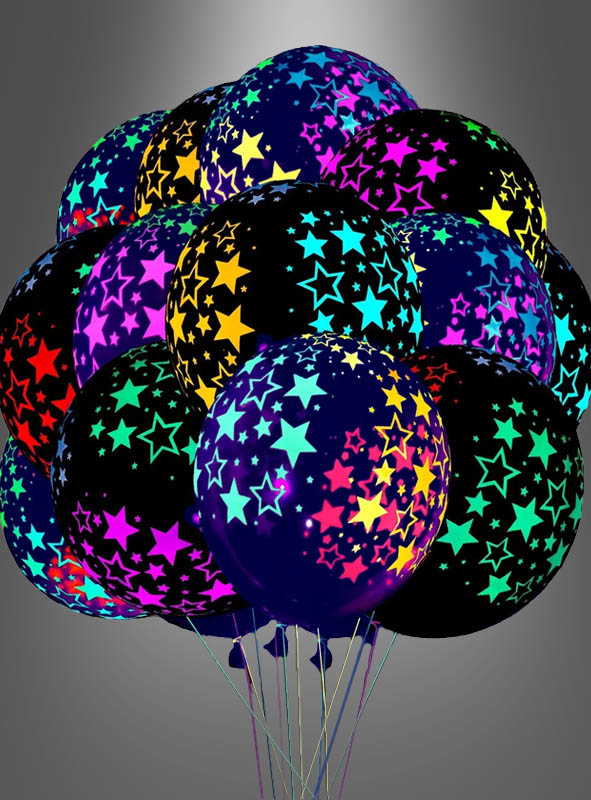 Neon Ballons Schwarzlicht