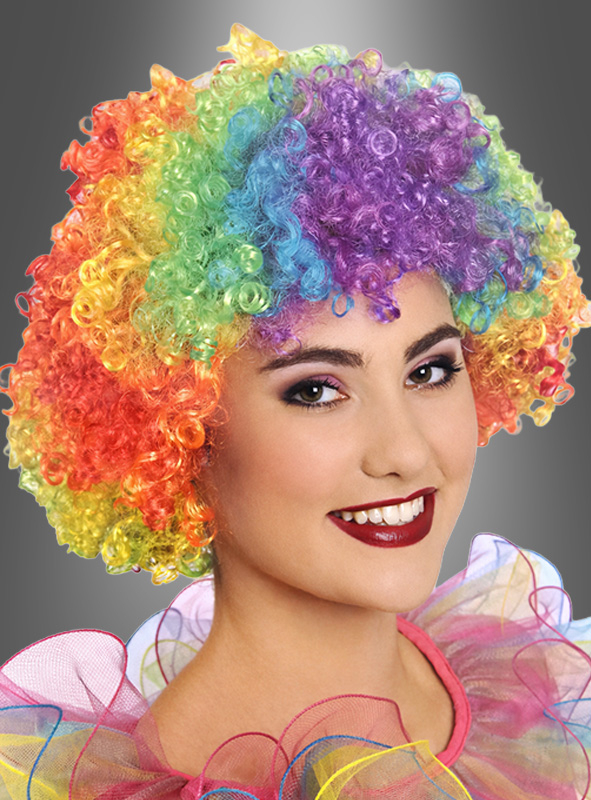 Rainbow Afro Wig colourful
